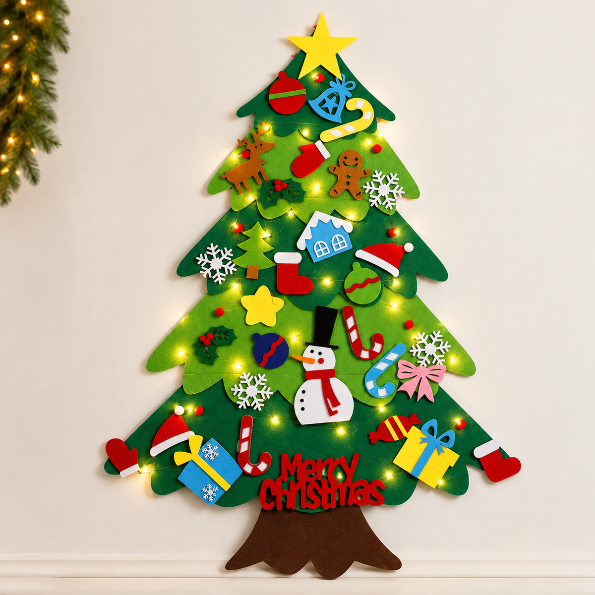 The Best Gift DIY Felt Christmas Tree Set