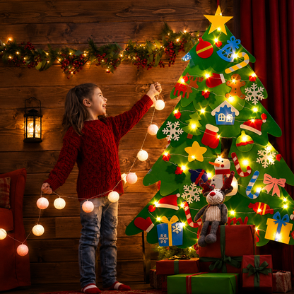 The Best Gift DIY Felt Christmas Tree Set