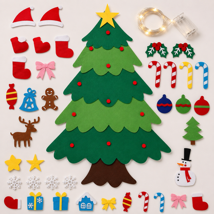The Best Gift DIY Felt Christmas Tree Set