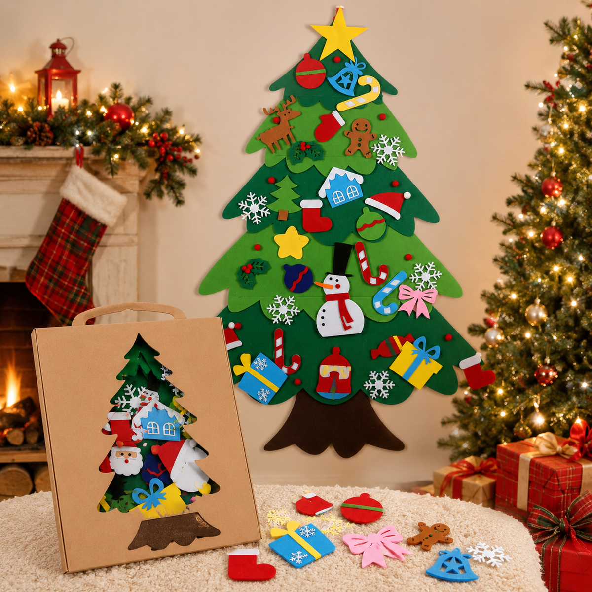 The Best Gift DIY Felt Christmas Tree Set