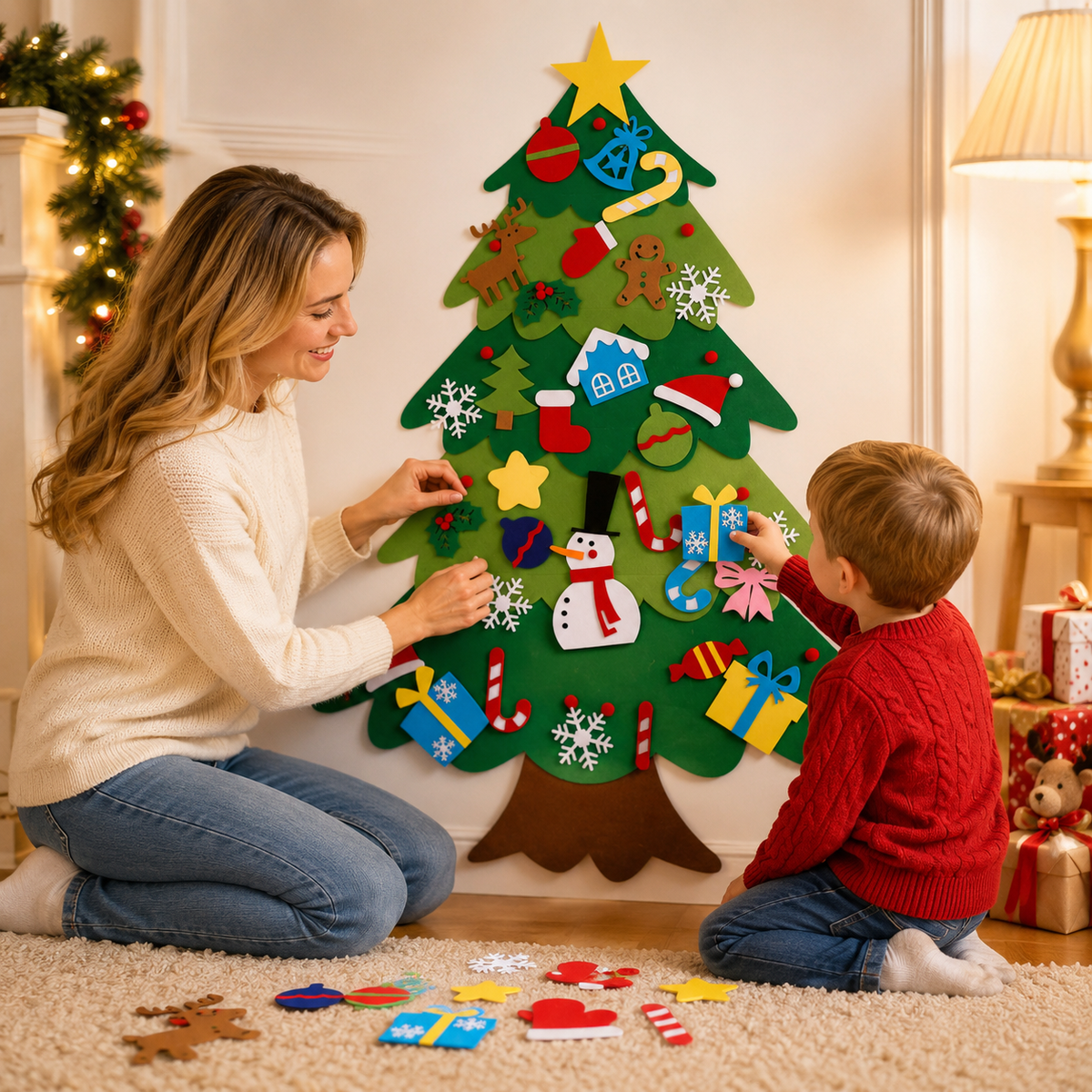 The Best Gift DIY Felt Christmas Tree Set