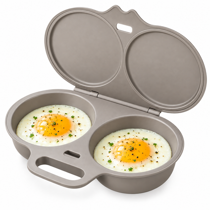 🎁 BUY 1 GET 1 FREE! Microwave Egg Poacher – 2 Eggs in Minutes, No Pan & Easy Cleanup 🍳⚡