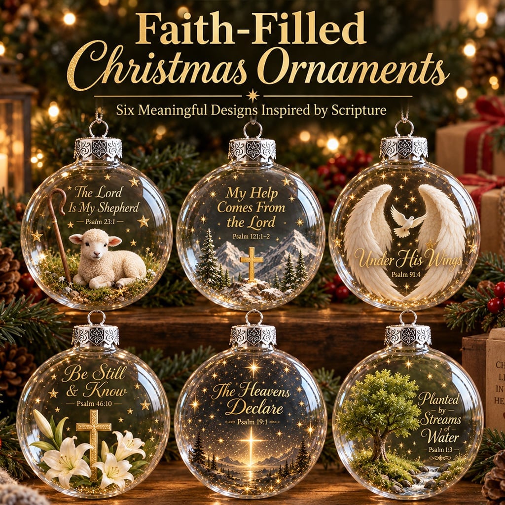 Psalms Scripture Christmas Ornament - A Beautiful Reminder of Faith