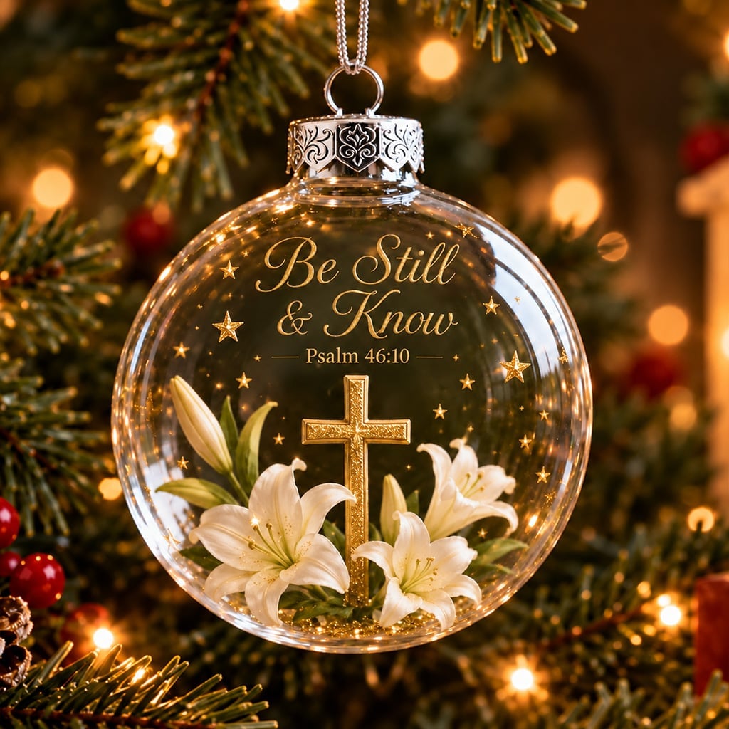 Psalms Scripture Christmas Ornament - A Beautiful Reminder of Faith