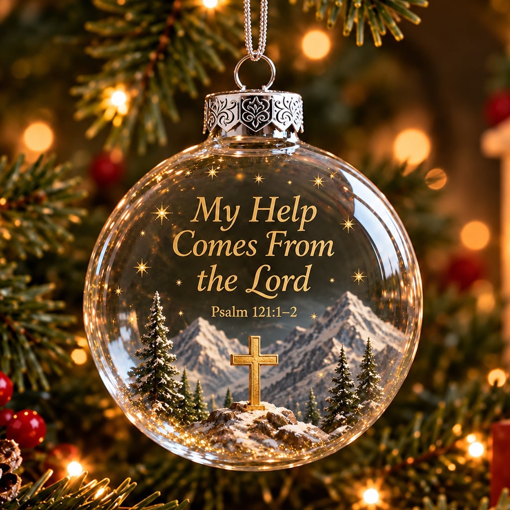 Psalms Scripture Christmas Ornament - A Beautiful Reminder of Faith