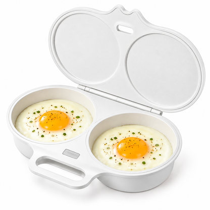 🎁 BUY 1 GET 1 FREE! Microwave Egg Poacher – 2 Eggs in Minutes, No Pan & Easy Cleanup 🍳⚡