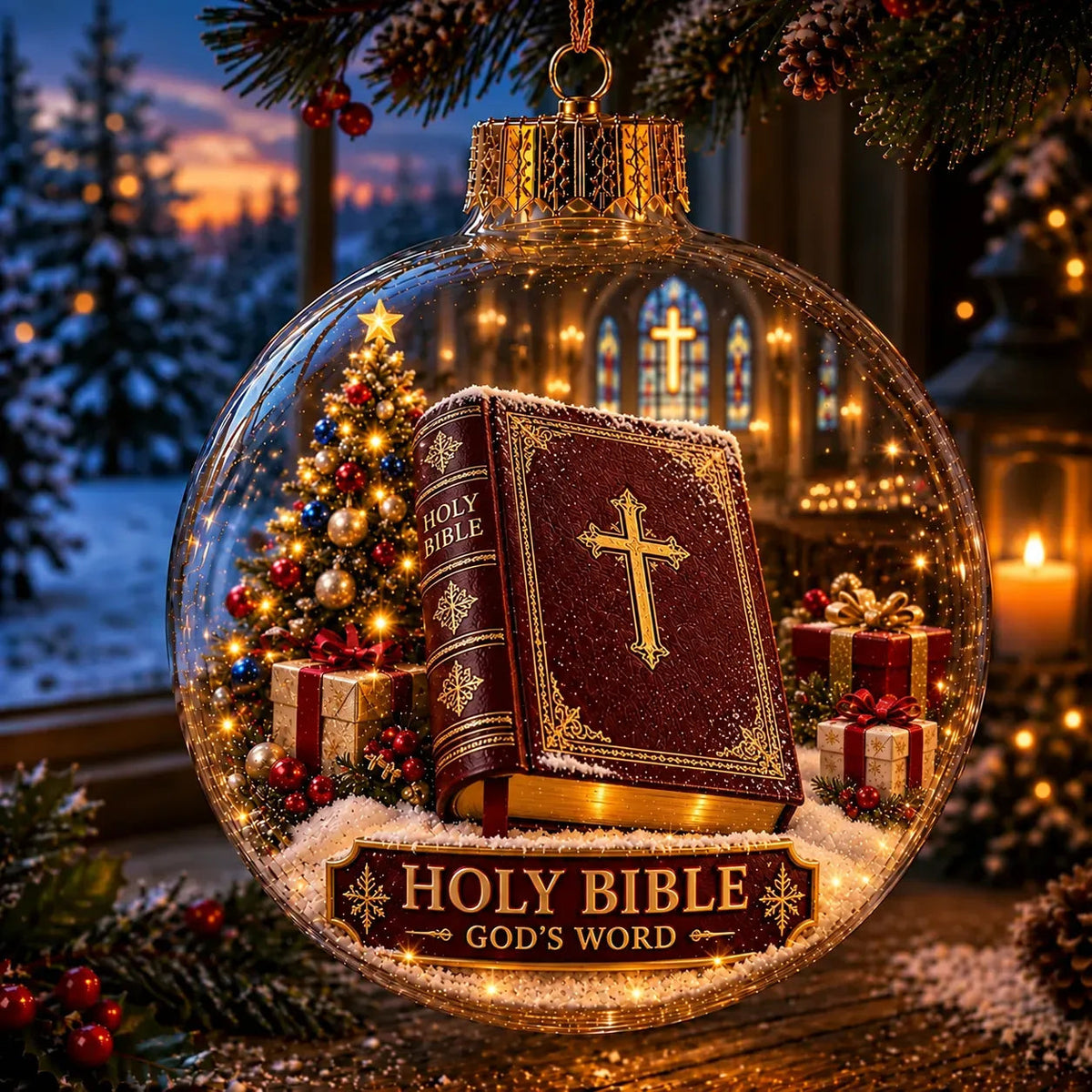 Light-Up Christian Faith Christmas Ornament | 12 Glowing Faith-Inspired Designs for Trees, Mantels & Meaningful Gifts