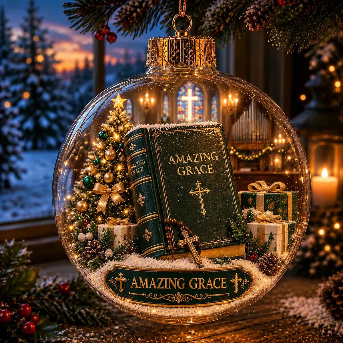 Light-Up Christian Faith Christmas Ornament | 12 Glowing Faith-Inspired Designs for Trees, Mantels & Meaningful Gifts