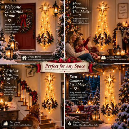 Bethlehem Star of Faith Lighted Nativity Wall Decor