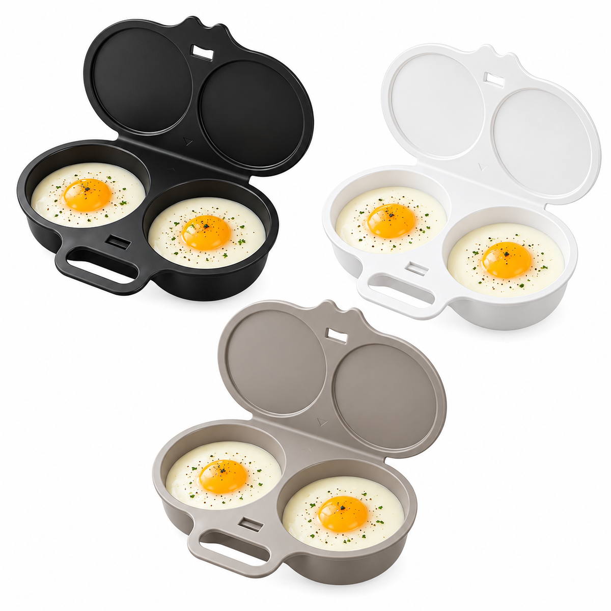 🎁 BUY 1 GET 1 FREE! Microwave Egg Poacher – 2 Eggs in Minutes, No Pan & Easy Cleanup 🍳⚡