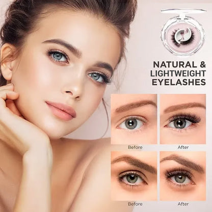 🥳2026 BESTSELLERS🥳💞50K+ SOLD!👁️✨Reusable self-adhesive false lashes – no glue needed; just press and go. Natural curl, reusable, and easy to remove. A real beauty essential! 💕🌸