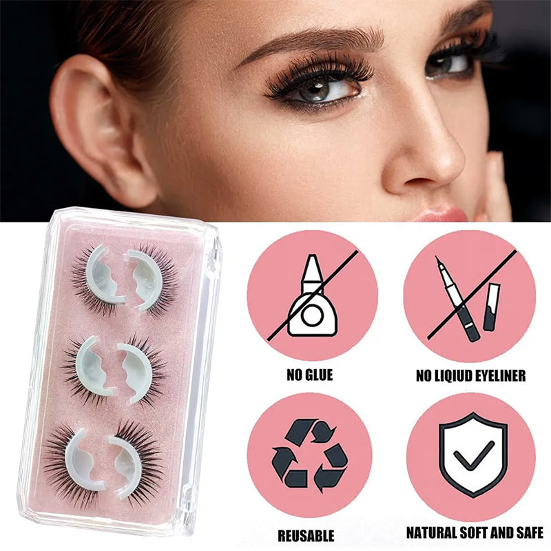 🥳2026 BESTSELLERS🥳💞50K+ SOLD!👁️✨Reusable self-adhesive false lashes – no glue needed; just press and go. Natural curl, reusable, and easy to remove. A real beauty essential! 💕🌸